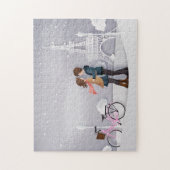 Pink Bike Paris Couple Puzzle (Vertikal)