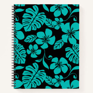 PINK BIKINI (BLACK/AQUAMARIN) SpiralNotebook Notizblock