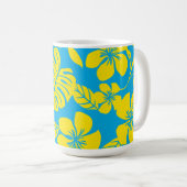 PINK BIKINI (BLAU/GELB) KAFFEETASSE (VorderseiteRechts)