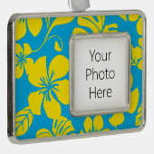 PINK BIKINI (BLAU/GELB) Rahmen-Ornament SILBER (Rechts)