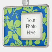 PINK BIKINI (BLAU/GRÜNE) Rahmen-Ornament SILBER (Links)