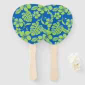 PINK BIKINI (BLAU/GRÜNE) Set Fans Fächer (Vorne und Hinten)