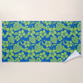 PINK BIKINI (BLAU/GRÜNE) STRANDTUCH (Vorderseite)