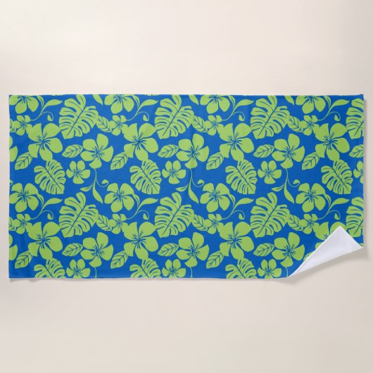 PINK BIKINI (BLAU/GRÜNE) STRANDTUCH (Vorderseite)