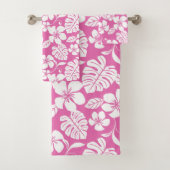 PINK BIKINI (FLAMINGO PINK) BAD TOWEL SET (Insitu)