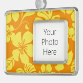 PINK BIKINI (MANDARINE/GELB) Rahmen-Ornament SILBER (Links)