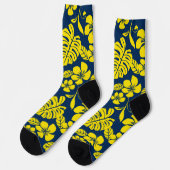 PINK BIKINI (NAVY BLUE/YELLOW) SOCKS SOCKEN (Linkes Detail)
