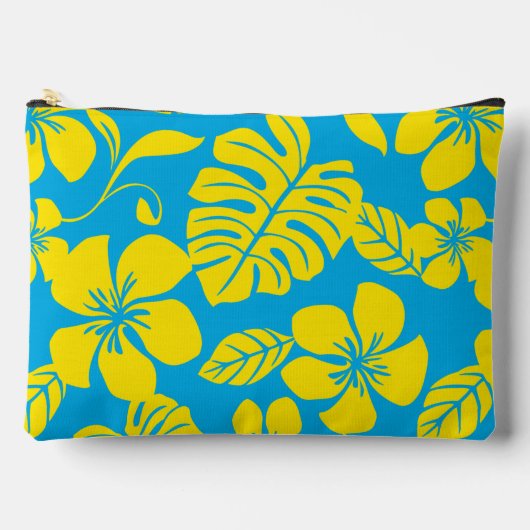 PINK BIKINI PATTER IN BLAU/GELB ZUBEHÖRTASCHE (Vorderseite)