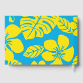 PINK BIKINI PATTER IN BLAU UND GELB GÄSTEBUCH (Rückseite)