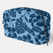 PINK BIKINI-PATTER IN BLAU x 2 Waschbeutel (Rechte Ecke)