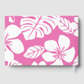 PINK BIKINI PATTER IN FLAMINGO PINK GÄSTEBUCH (Rückseite)