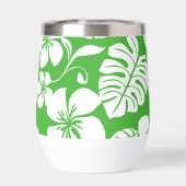 PINK BIKINI PATTER IN GRASS GREEN (Rückseite)