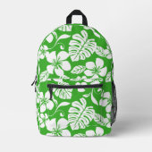 PINK BIKINI PATTER IN GRASS GREEN BEDRUCKTER RUCKSACK (Vorderseite)