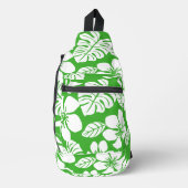 PINK BIKINI PATTER IN GRASS GREEN CROSSBODY BAG (Vorderseite)