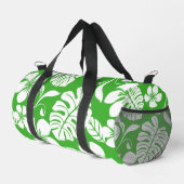 PINK BIKINI PATTER IN GRASS GREEN DUFFLE BAG (Rechte Ecke)