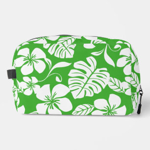PINK BIKINI PATTER IN GRASS GREEN WASCHBEUTEL