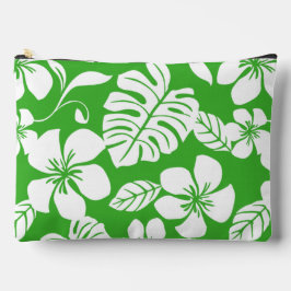 PINK BIKINI PATTER IN GRASS GREEN ZUBEHÖRTASCHE