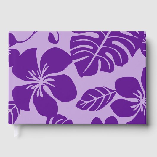 PINK BIKINI-PATTER IN LILA x 2 Gästebuch (Vorderseite)