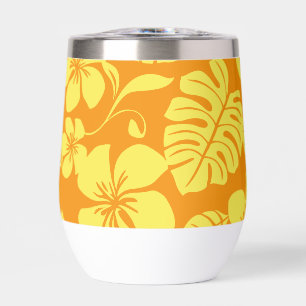 PINK BIKINI PATTER IN MANDARINE/GELB