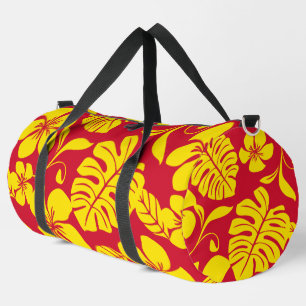 PINK BIKINI PATTER IN ROT/GOLD DUFFLE BAG