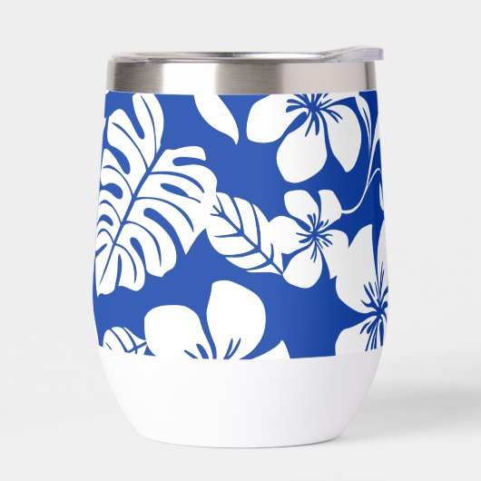 PINK BIKINI PATTER IN ROYAL BLAUE (Links)