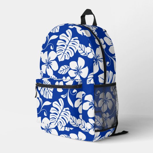 PINK BIKINI PATTER IN ROYAL BLAUE BEDRUCKTER RUCKSACK (Rückseitige Ecke Rechts)