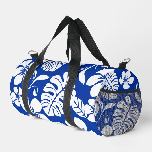 PINK BIKINI PATTER IN ROYAL BLAUE DUFFLE BAG (Rechte Ecke)
