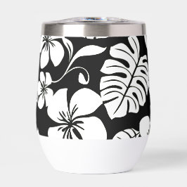 PINK BIKINI PATTER IN SCHWARZ