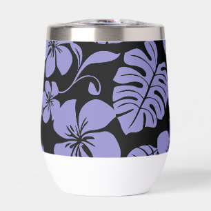 PINK BIKINI PATTER IN SCHWARZ/LAVENDER