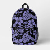 PINK BIKINI PATTER IN SCHWARZ/LAVENDER BEDRUCKTER RUCKSACK (Vorderseite)