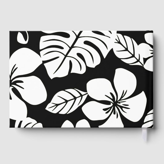 PINK BIKINI PATTER IN SCHWARZ UND WEISS GÄSTEBUCH (Rückseite)