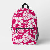 PINK BIKINI PATTER IN STRAWBERRY RED BEDRUCKTER RUCKSACK (Vorderseite)