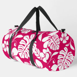 PINK BIKINI PATTER IN STRAWBERRY RED DUFFLE BAG