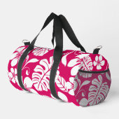 PINK BIKINI PATTER IN STRAWBERRY RED DUFFLE BAG (Rechte Ecke)