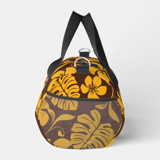 PINK BIKINI PATTERN IN BROWN/GOLD DUFFLE BAG (Rechts)