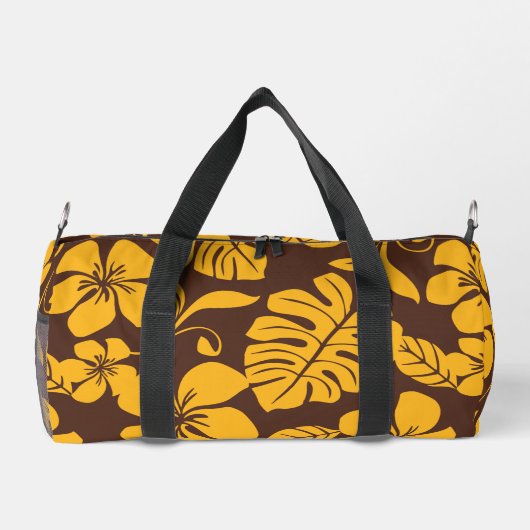 PINK BIKINI PATTERN IN BROWN/GOLD DUFFLE BAG (Rückseite)