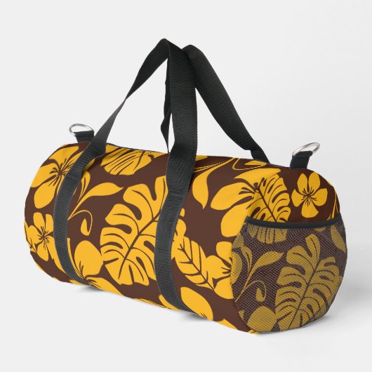 PINK BIKINI PATTERN IN BROWN/GOLD DUFFLE BAG (Rechte Ecke)