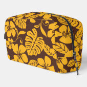 PINK BIKINI PATTERN IN BROWN/GOLD WASCHBEUTEL (Rechte Ecke)