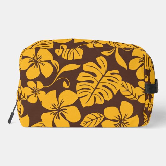 PINK BIKINI PATTERN IN BROWN/GOLD WASCHBEUTEL (Rückseite)