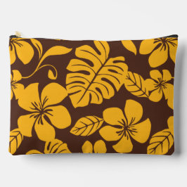 PINK BIKINI PATTERN IN BROWN/GOLD ZUBEHÖRTASCHE