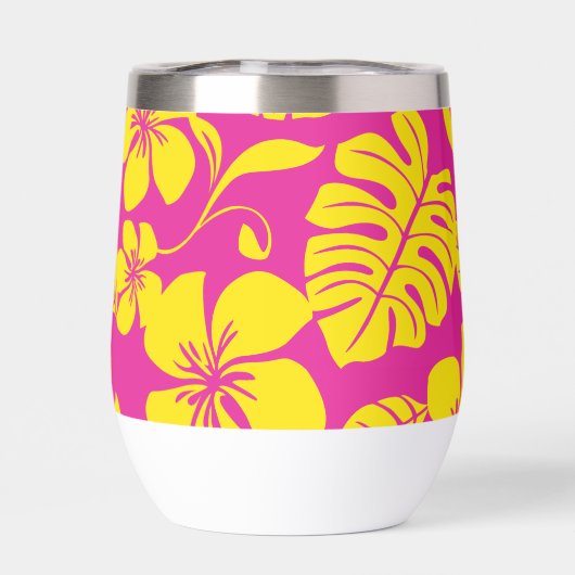 PINK BIKINI PATTERN IN HET PINK/GELB (Rückseite)