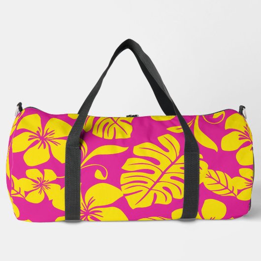 PINK BIKINI PATTERN IN HET PINK/GELB DUFFLE BAG (Vorderseite)