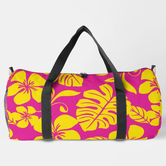 PINK BIKINI PATTERN IN HET PINK/GELB DUFFLE BAG (Rückseite)