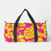 PINK BIKINI PATTERN IN HET PINK/GELB DUFFLE BAG (Vorderseite)