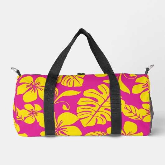 PINK BIKINI PATTERN IN HET PINK/GELB DUFFLE BAG (Vorderseite)