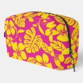 PINK BIKINI PATTERN IN HET PINK/GELB WASCHBEUTEL (Rechte Ecke)