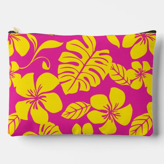 PINK BIKINI PATTERN IN HET PINK/GELB ZUBEHÖRTASCHE (Vorderseite)