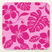 PINK BIKINI (PINKS) RECHTECKIGER PAPPUNTERSETZER (Vorderseite)