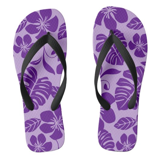 PINK BIKINI (PURPLES) Pair of Flip Flops Badesandalen (Fußbett)