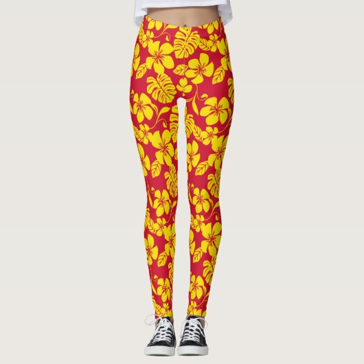 PINK BIKINI (RED/GOLD) LEGGINGS (Vorderseite)